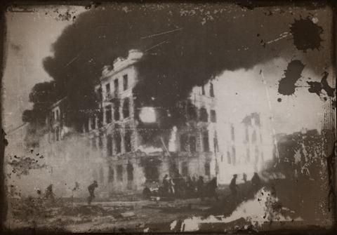 Bombardement de Stalingrad durant la seconde guerre mondiale